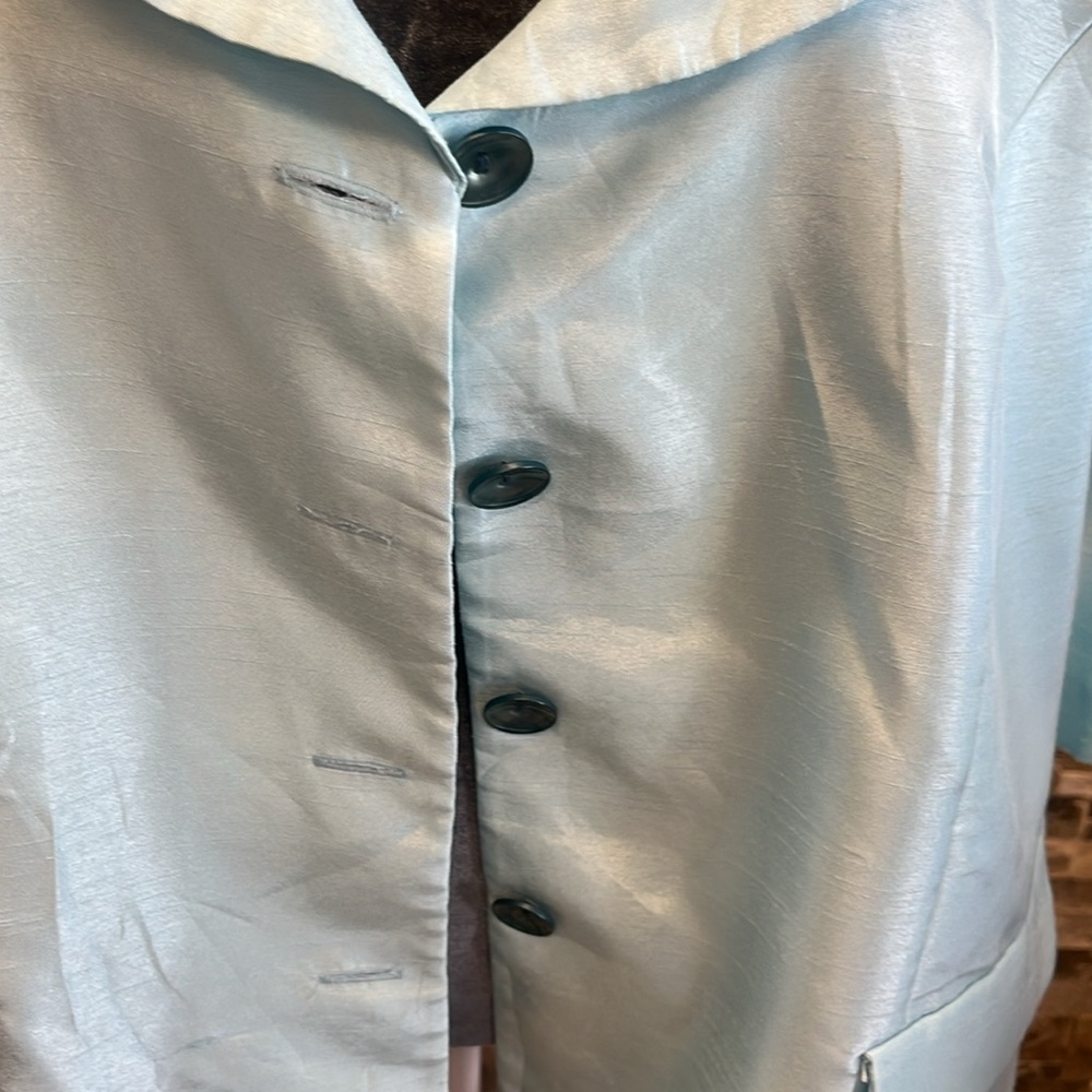 Le bos Elegant Light Blue Women's Jacket - Picture 3 of 8